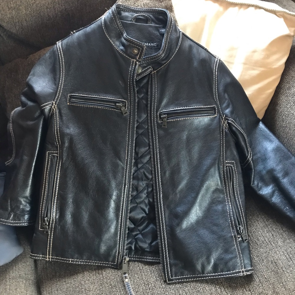 Kids leather jacket size 8/10